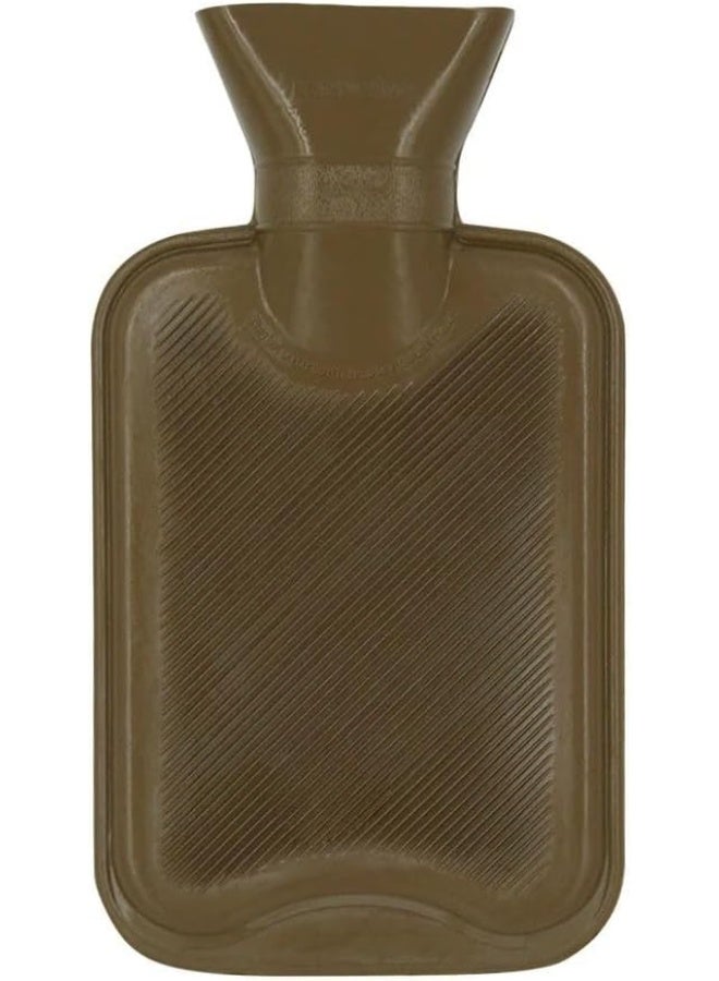 قربة مياه ساخنة مطاطية سعة 2000 مل مع غطاء ناعم، كمادة حرارية لتخفيف آلام العضلات وتقلصات الدورة الشهرية وتدفئة الجسم - Image 5